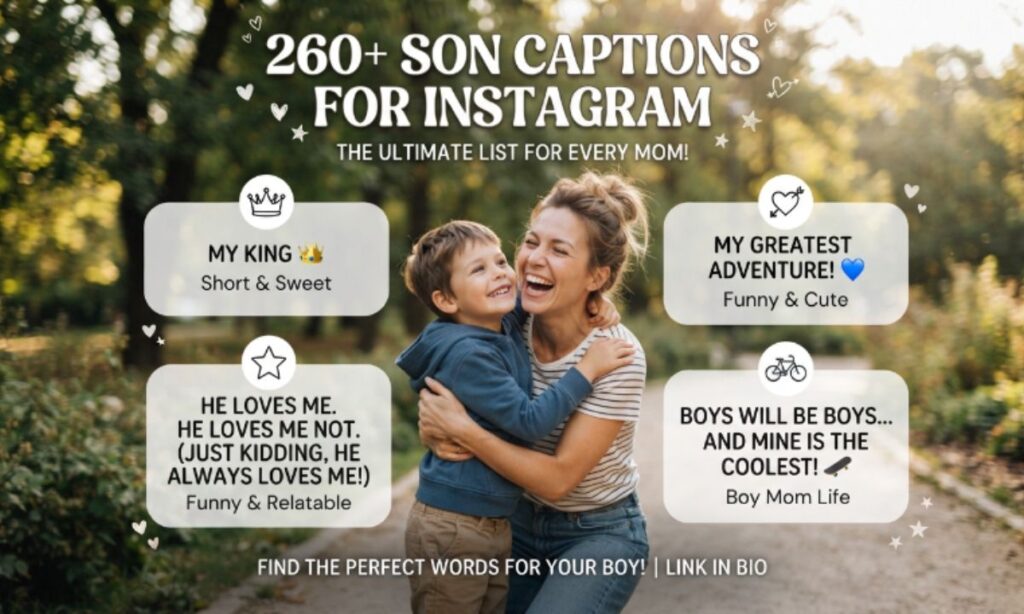 260+ Son Captions for Instagram