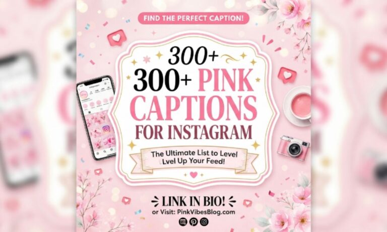 300+ Pink Captions for Instagram