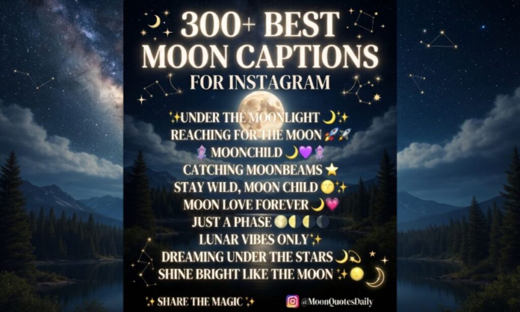 300+Best Moon Captions For Instagram