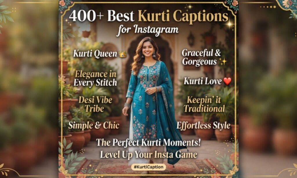 400+ Best Kurti Captions for Instagram