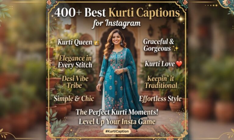 400+ Best Kurti Captions for Instagram