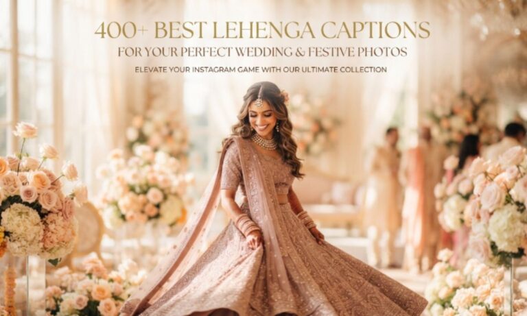 400+ Best Lehenga Captions