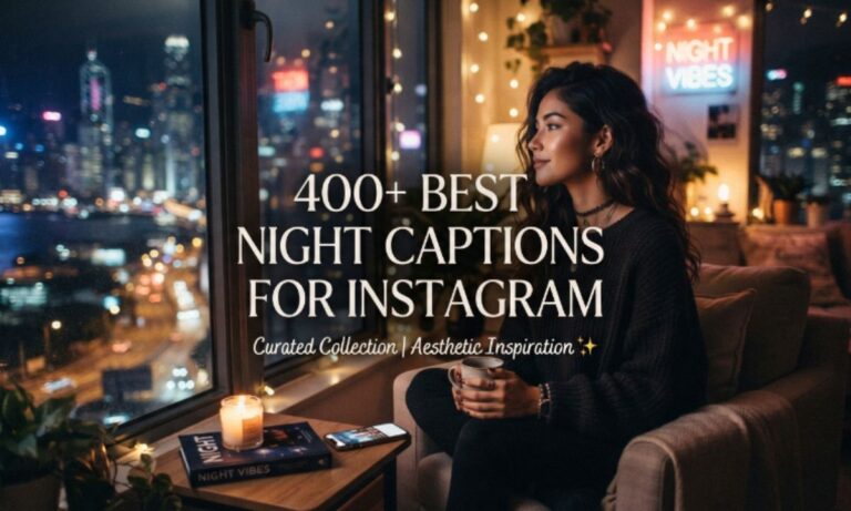400+Best Night Captions for Instagram