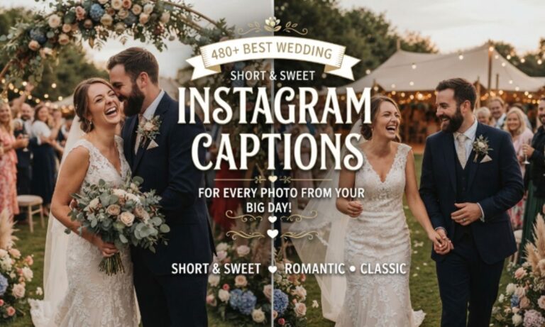 480+ Best Wedding Instagram Captions