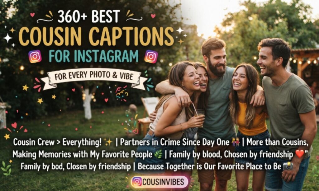 Cousin Captions for Instagram