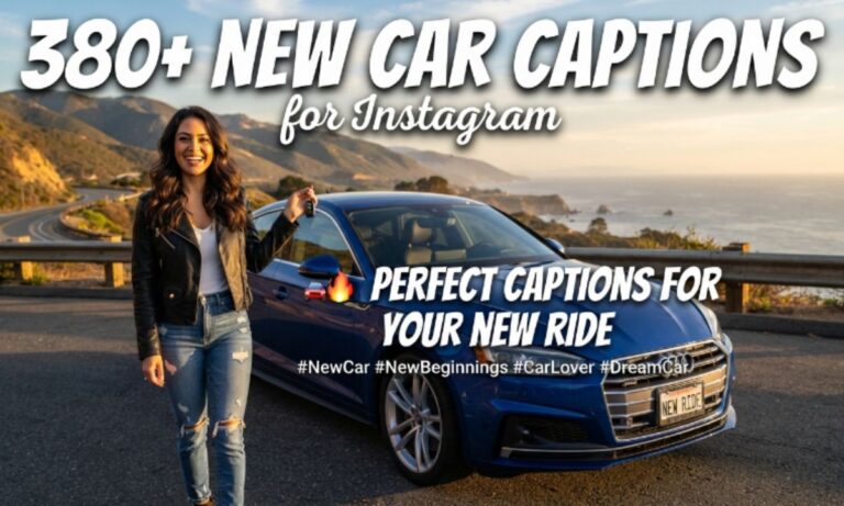 New Car Captions for Instagram