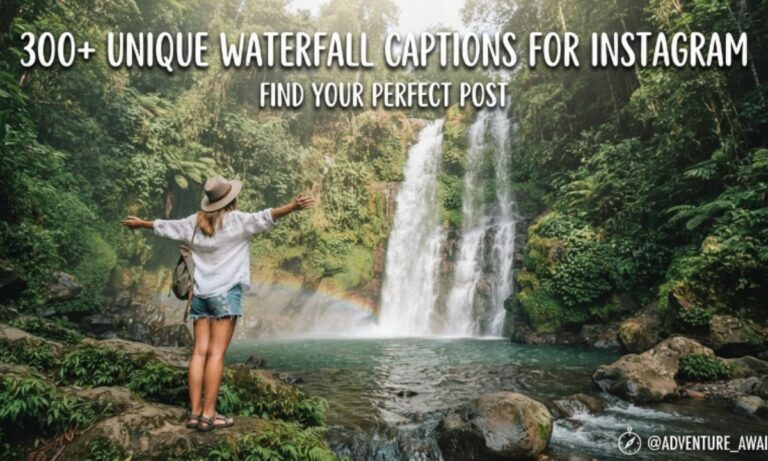 Waterfall Captions for Instagram