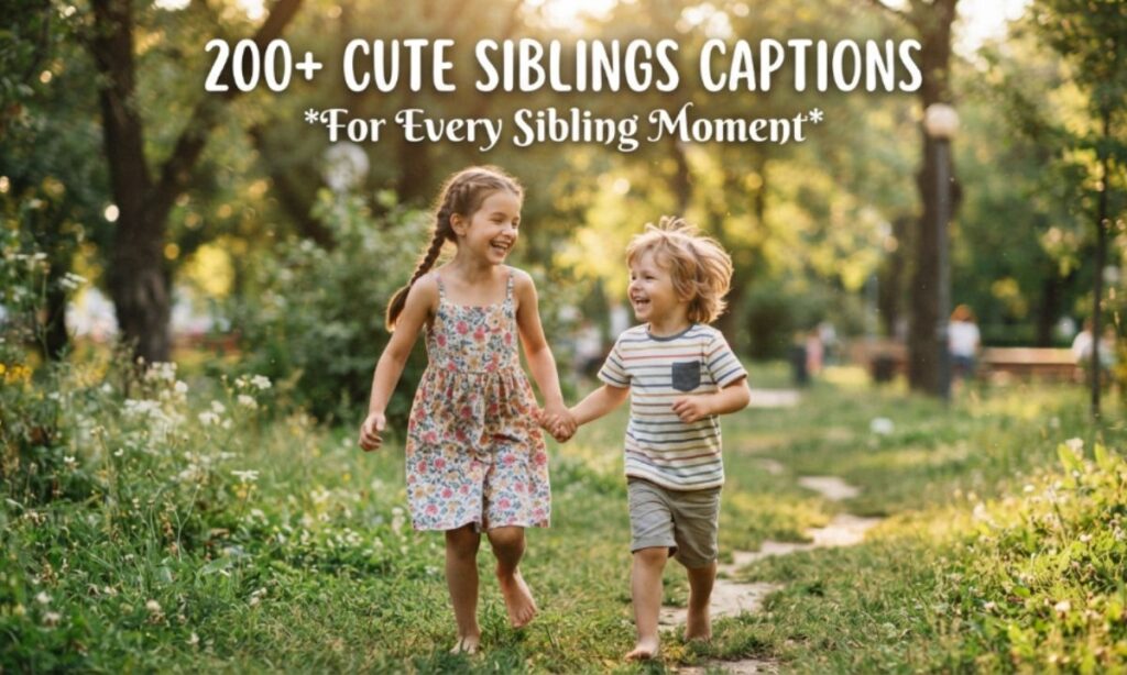 200+ Cute Siblings Captions