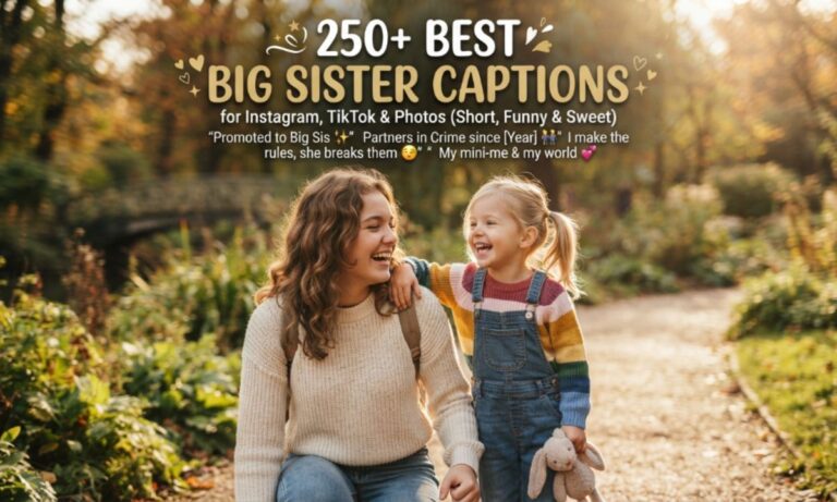 250+ Big Sister Captions