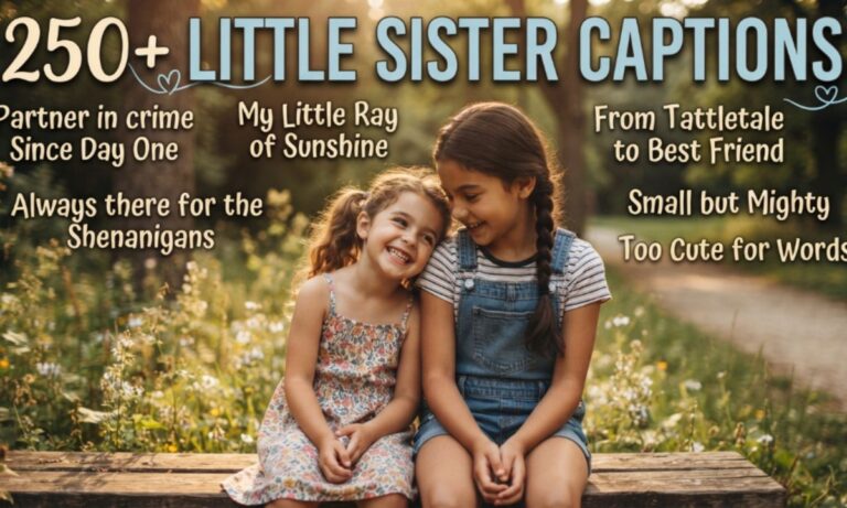 250+ Little Sister Captions