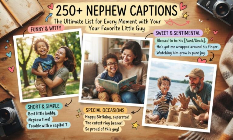 250+ Loving Nephew Captions