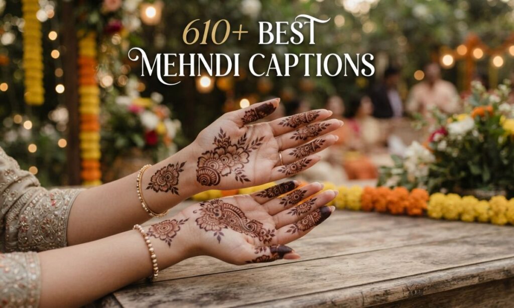 610+ Best Mehndi Captions