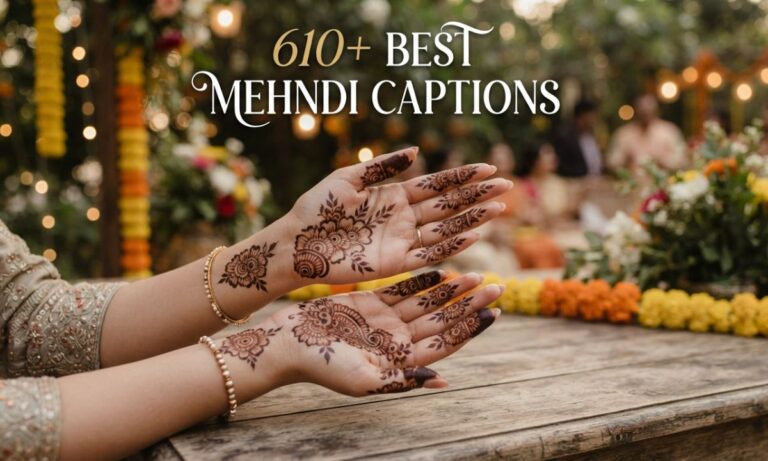 610+ Best Mehndi Captions