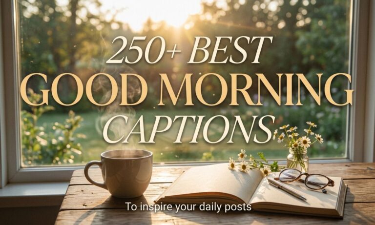 250+ Best Good Morning Captions
