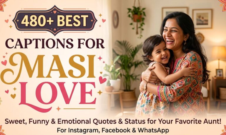 480+ Best Captions For Masi Love