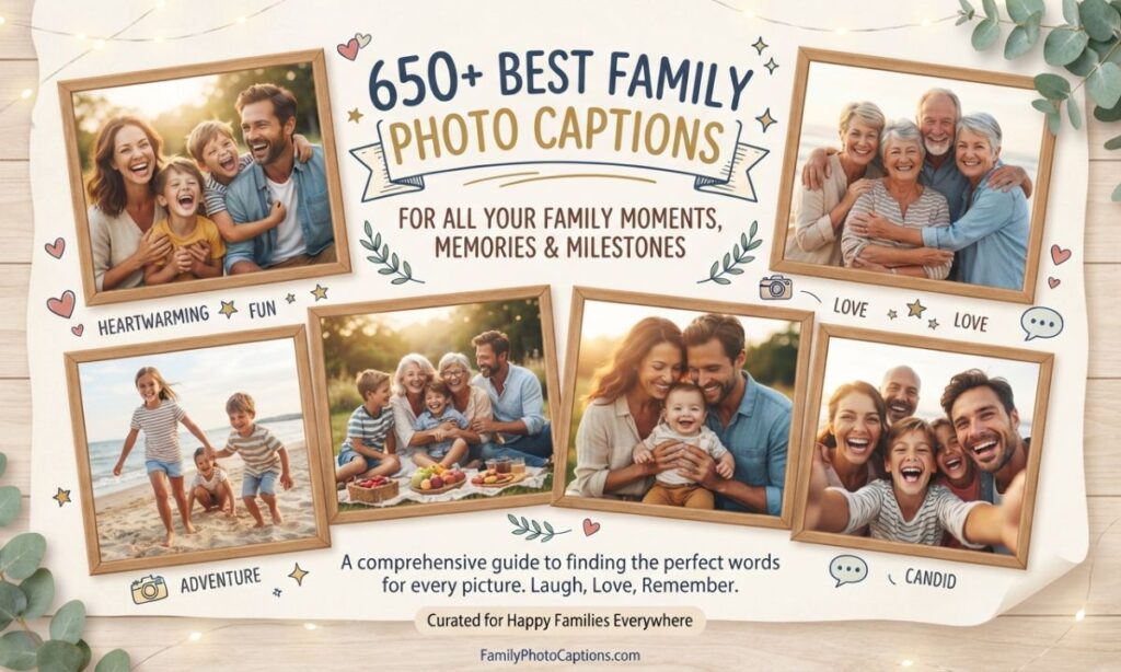 650+ Best Family Photo Captions
